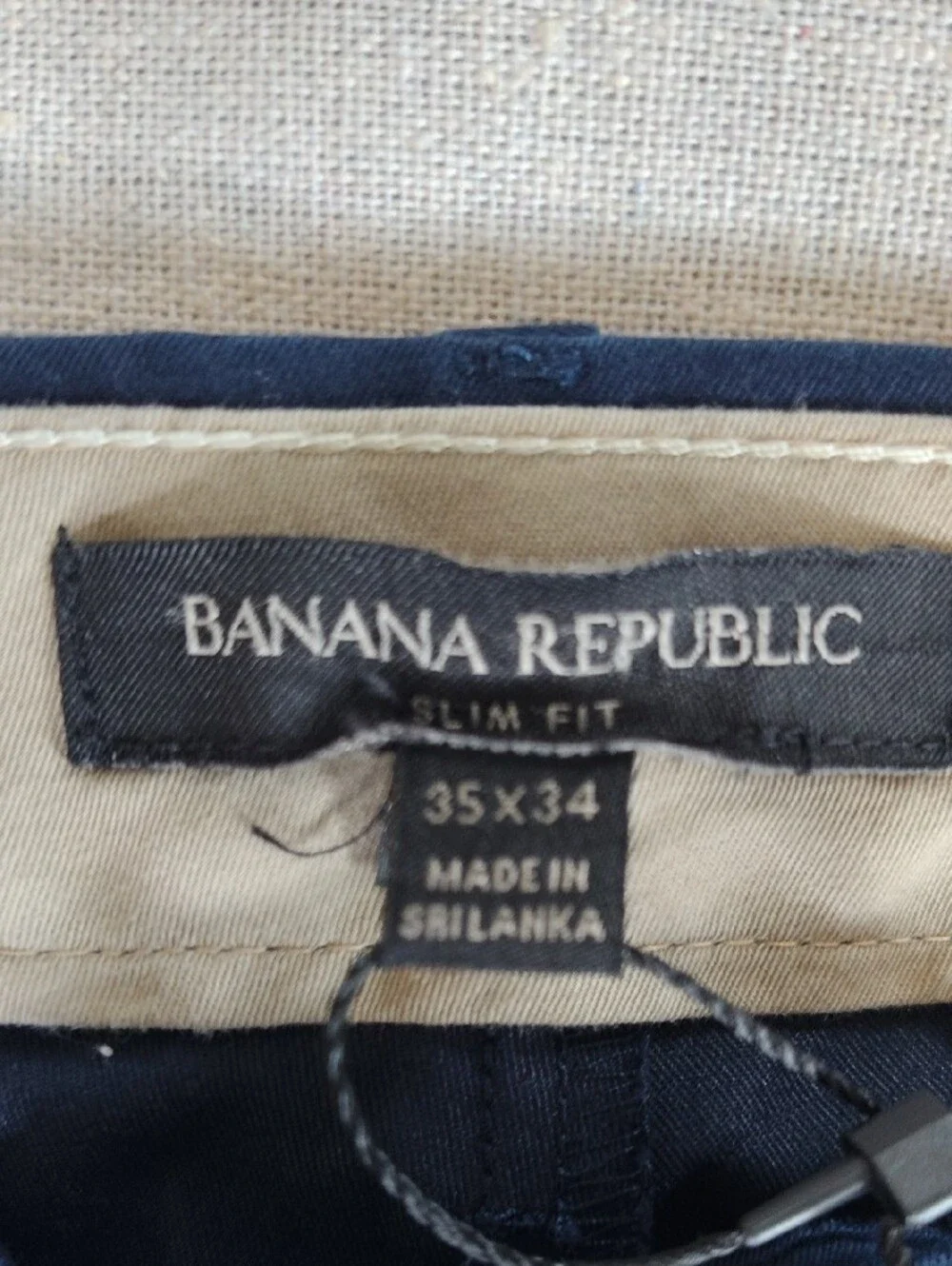 NWT Banana Republic Men’s Navy Dress Pants Core Temp Slim Fit 35W/34L